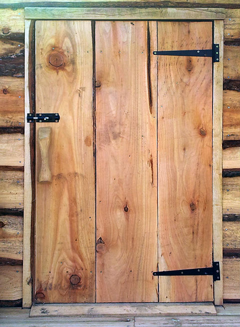 door of timber playhouse