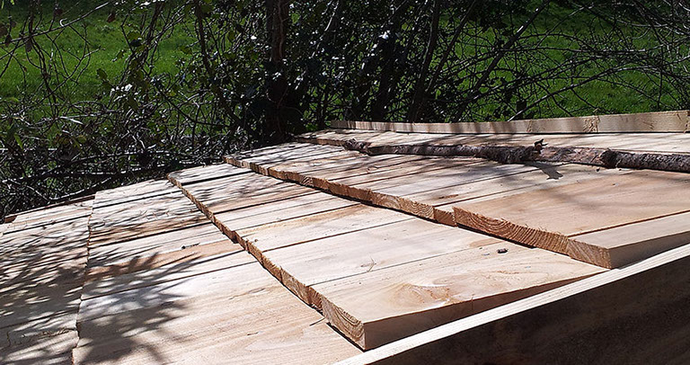 wooden roof shingles