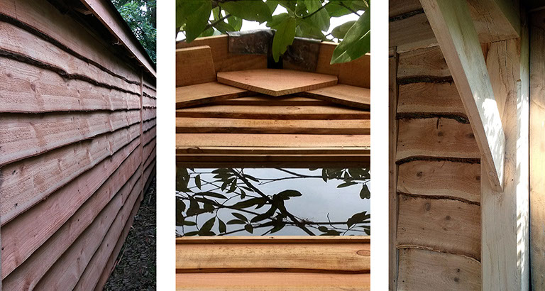 close ups of timber playhouses sheds and studios dorset