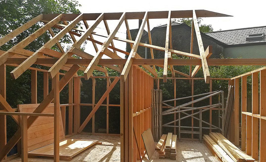 stud work frame building semley dorset