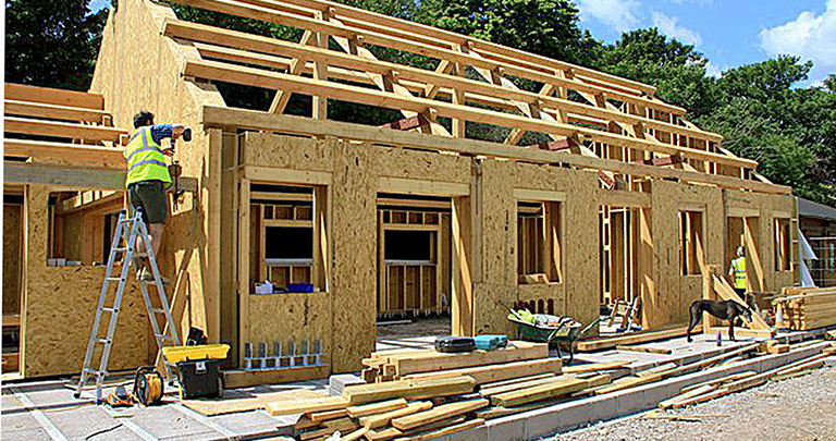 timber frame building construction dorset