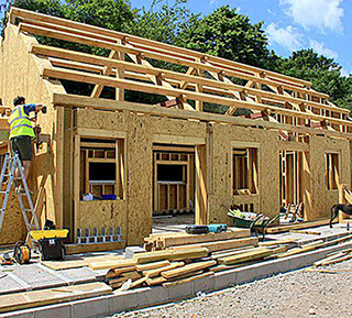 timber frame building construction dorset