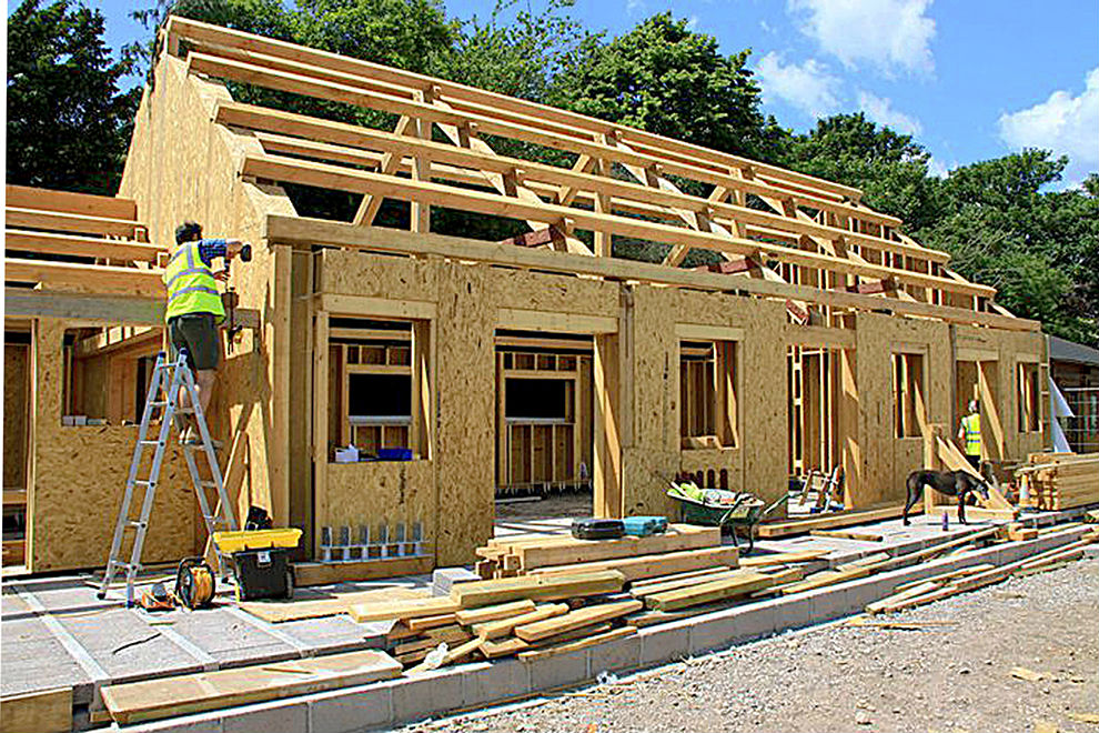 timber frame building construction dorset