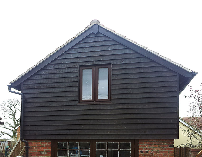 timber frame garage extension dorset