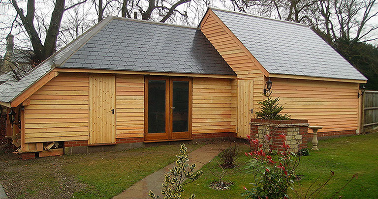 timber built workshop dorset