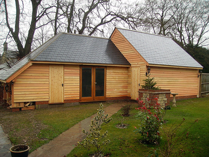 timber built workshop dorset